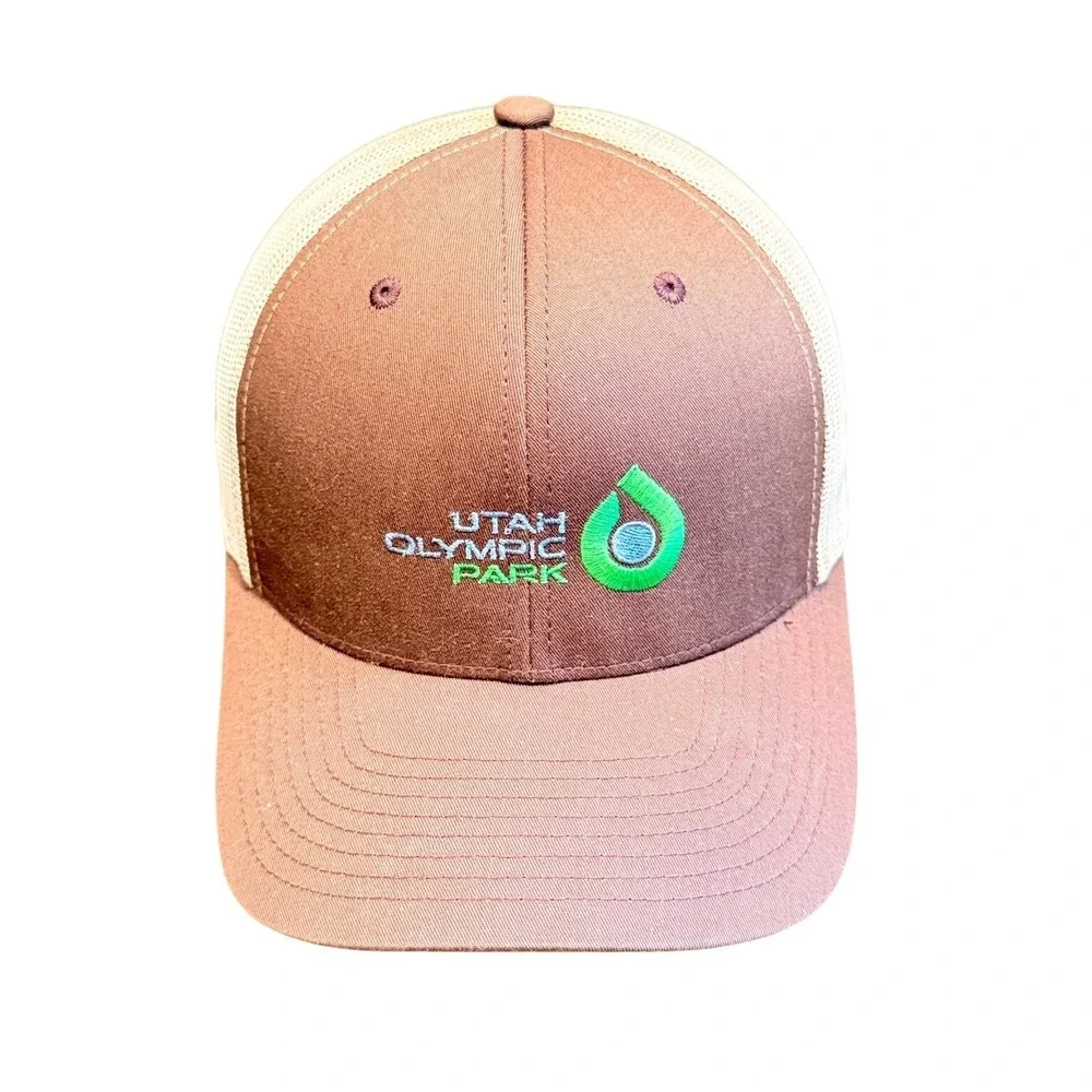 Utah Olympic Park Yupoong The Classics Trucker‎ Hat Cap Snapback Brown